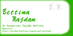 bettina majdan business card